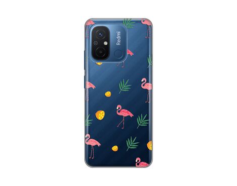 Silikonska futrola PRINT Skin - Xiaomi Redmi 12C Flamingo.