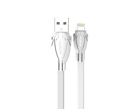 USB data kabl Moxom MX-CB32 2.4A lightning 1m beli (MS).