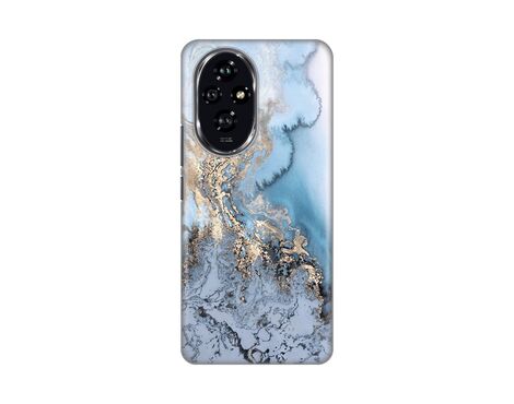 Silikonska futrola PRINT - Huawei Honor 200 Blue Gold Marble.