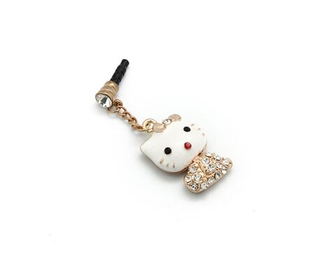 Kapica Handsfree slušalica 3,5 mm charm Kitty L bela.