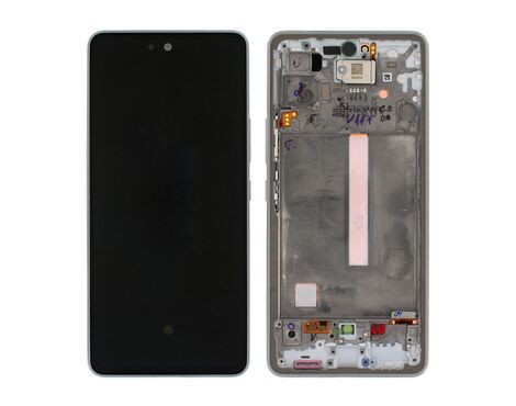 LCD displej (ekran) - Samsung A536 Galaxy A53 5G + touchscreen + frame black (crni) Service Pack ORG/GH82-28024A.