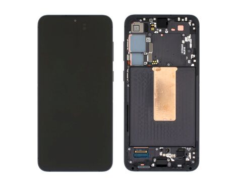 LCD displej (ekran) - Samsung S916B/Galaxy S23 Plus + touchscreen + frame Phantom black (crni) Service Pack ORG/GH82-30477A.