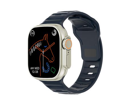 Smart Watch DT8 Ultra crno-zlatni (silikonska narukvica) (MS).