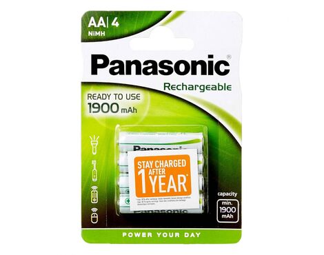 Baterije Panasonic HHR-3MVE/4BP, 1900mAh, punj. Ready to use.