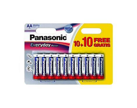 Panasonic baterije LR6EPS/20BW-AA 20kom Alkalne Everyday.