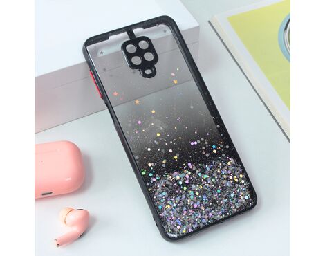 Futrola Frame Glitter - Xiaomi Redmi Note 9 Pro/Redmi Note 9 Pro Max crna.