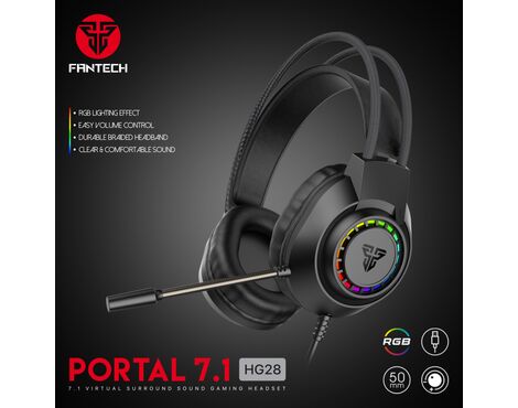 Slusalice Gaming Fantech HG28 Portal 7.1 crne.