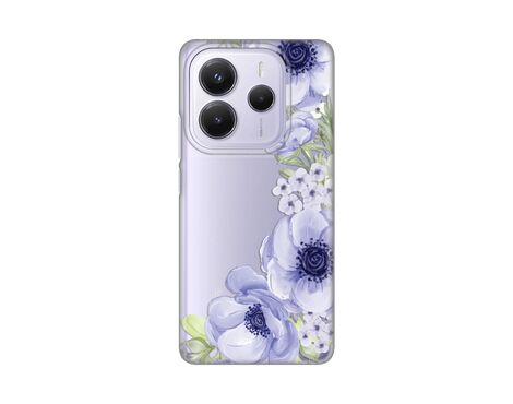 Silikonska futrola PRINT Skin - Xiaomi Redmi Note 14 5G Blue Roses.