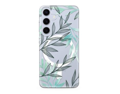 Futrola silikonska print MagSafe - Samsung S921 Galaxy S24 5G leaf (MS).