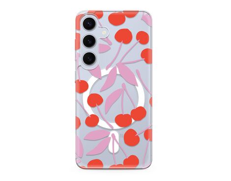 Futrola silikonska print MagSafe - Samsung S921 Galaxy S24 5G cherry (MS).