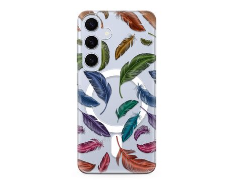 Futrola silikonska print MagSafe - Samsung S921 Galaxy S24 5G feather (MS).