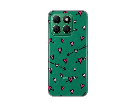 Silikonska futrola PRINT Skin - Huawei Honor X8b Heart Pattern.