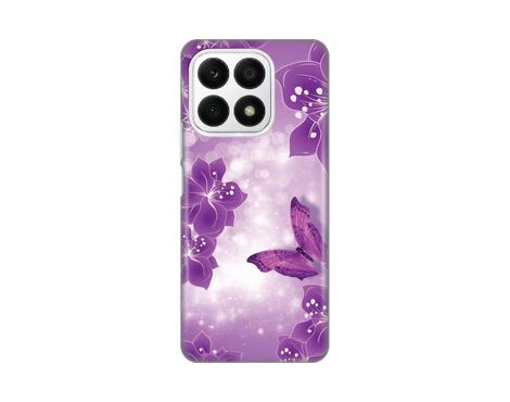 Silikonska futrola PRINT - Huawei Honor X8a Butterfly And Flowers.