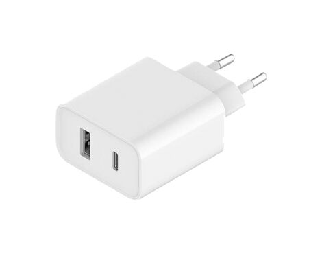 Kucni punjac Xiaomi PD+USB 33W beli.