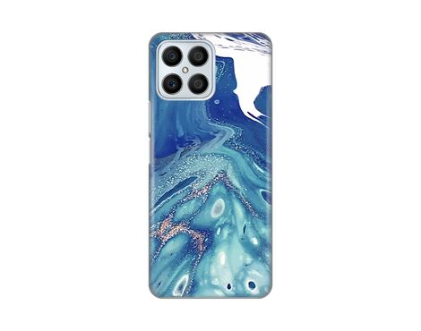 Silikonska futrola PRINT - Huawei Honor X8 Blue Marble.