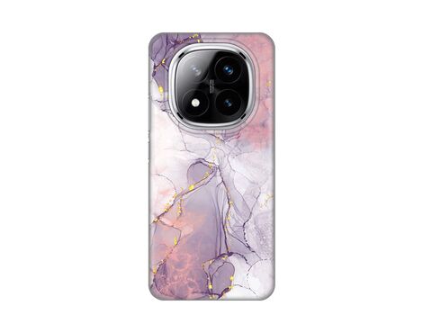 Silikonska futrola PRINT - Xiaomi Redmi Note 14 Pro Plus 5G (EU) Pink Marble.