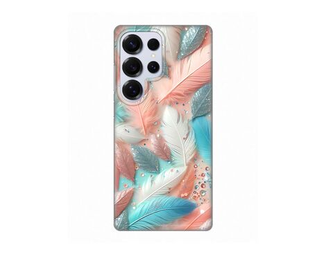 Silikonska futrola PRINT - Samsung S938 Galaxy S25 Ultra Pastel Feathers.