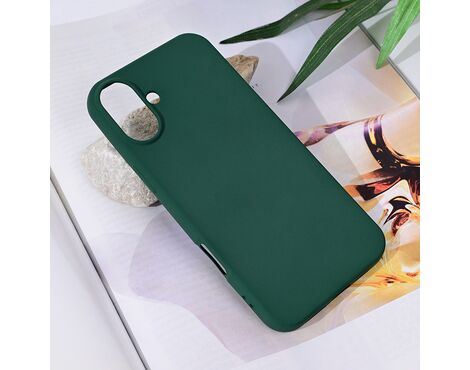 Futrola Teracell Soft Velvet - iPhone 16 Plus 6.7 tamno zelena.