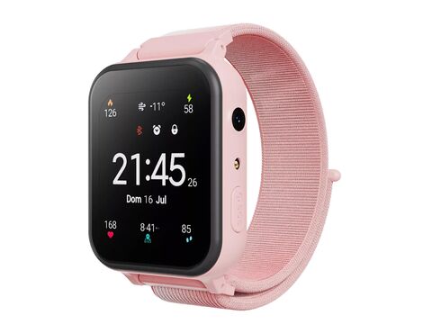 Smart watch CANYON Alfie KW-37, Kids, 1.69", GPS, nano SIM, 32+32MB, GSM, 400mAh, pink.