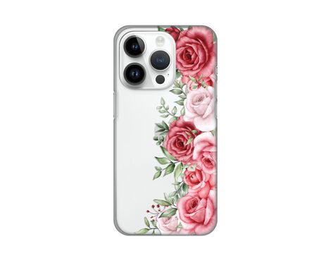 Silikonska futrola PRINT Skin - iPhone 14 Pro Wild Roses.