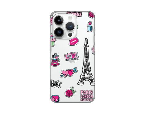 Silikonska futrola PRINT Skin - iPhone 14 Pro Love Paris.