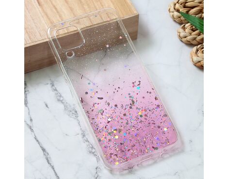 Silikonska futrola Glitter - Huawei P40 Lite roze.