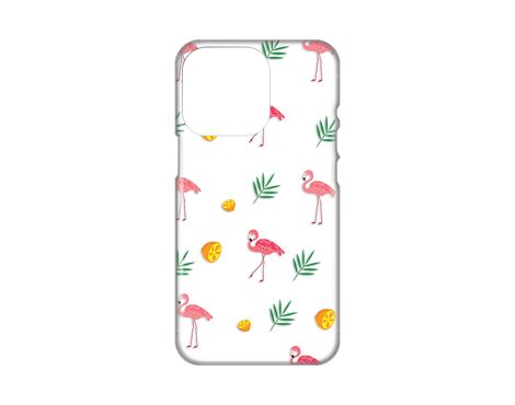 Silikonska futrola PRINT Skin - iPhone 14 Pro Flamingos.