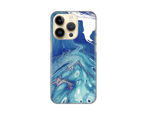 Silikonska futrola PRINT - iPhone 14 Pro Blue Marble.