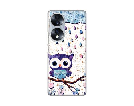 Silikonska futrola PRINT Skin - Huawei Honor 70 Owl.