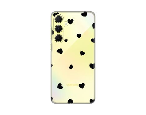 Silikonska futrola PRINT Skin - Samsung A556 Galaxy A55 5G Hearts.