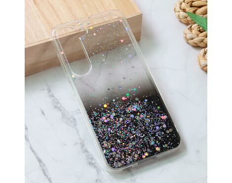 Silikonska futrola Glitter - Samsung S911B Galaxy S23 crna.