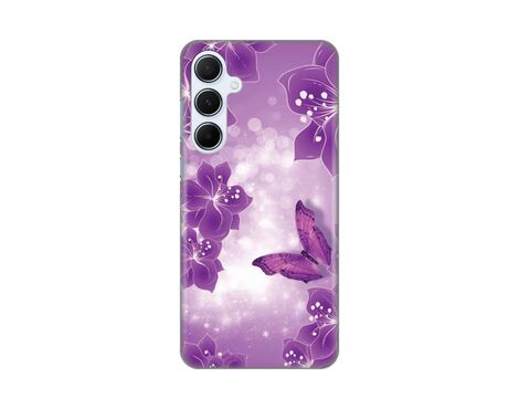 Silikonska futrola PRINT - Samsung A556 Galaxy A55 5G Butterfly And Flowers.