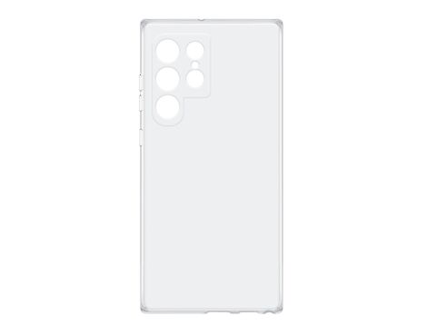 Silikonska futrola ultra tanka (skin) PROTECT - Samsung Galaxy S22 Ultra 5G providna (bela) (MS).