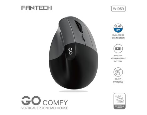 Mis Wireless Fantech W195R GO comfy sivi.