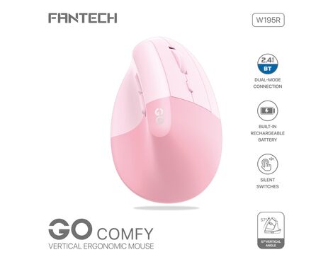 Mis Wireless Fantech W195R GO comfy pink.