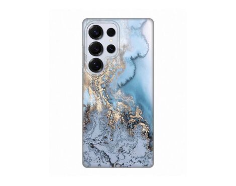 Silikonska futrola PRINT - Samsung S938 Galaxy S25 Ultra Blue Gold Marble.