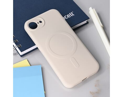 Silikonska futrola Teracell Giulietta Magsafe - iPhone 16e 6.1 bela.