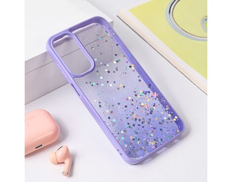 Futrola Frame Glitter - Samsung A256B Galaxy A25 ljubicasta.