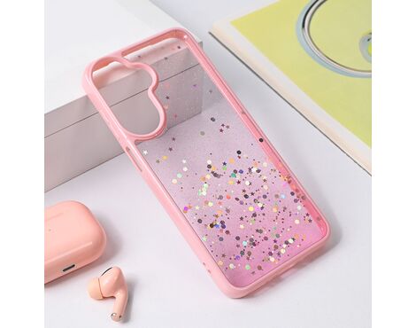 Futrola Frame Glitter - Samsung A266 Galaxy A26 5G roze.