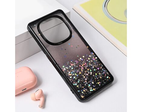 Futrola Frame Glitter - Xiaomi Redmi Note 14 Pro 5G crna.