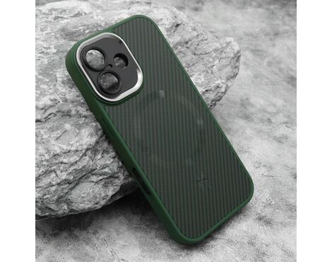 Futrola CARBON MagSafe - iphone 16 (6.1) zelena (small camera) (MS).
