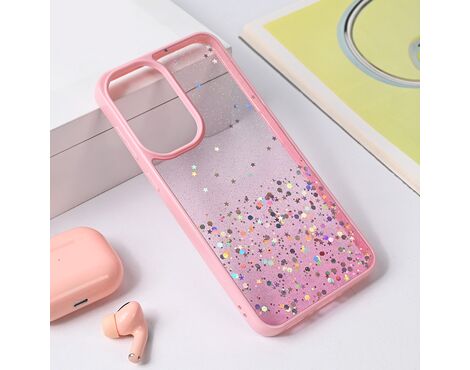 Futrola Frame Glitter - Samsung A366 Galaxy A36 5G roze.