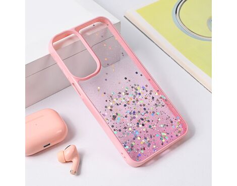 Futrola Frame Glitter - Samsung A165F Galaxy A16 roze.