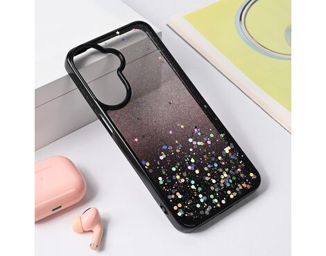 Futrola Frame Glitter - Samsung A266 Galaxy A26 5G crna.