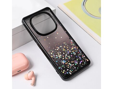Futrola Frame Glitter - Xiaomi Redmi Note 14 Pro Plus 5G crna.