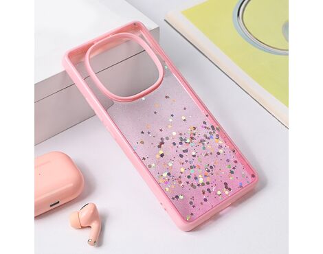 Futrola Frame Glitter - Xiaomi Redmi Note 14 Pro Plus 5G roze.