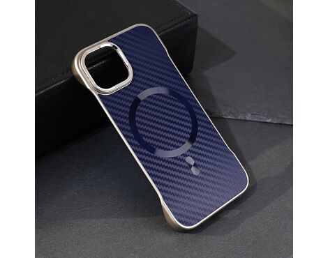 Futrola Magsafe Carbon - iPhone 15 6.1 plava.