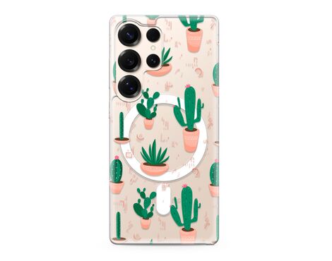Futrola silikonska print MagSafe - Samsung S938 Galaxy S25 Ultra 5G cactus (MS).