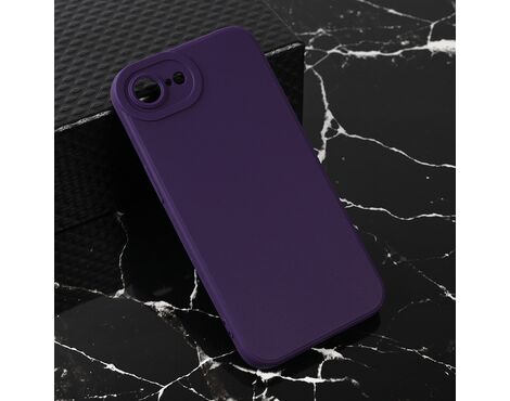 Silikonska futrola Teracell Giulietta - iPhone 16e 6.1 mat tamno ljubicasta.
