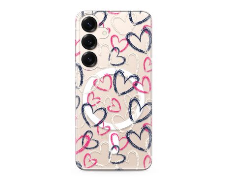 Futrola silikonska print MagSafe - Samsung S931 Galaxy S25 5G heart (MS).